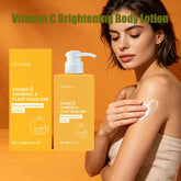 OceAura Vitamin C Brightening Body Lotion Deep Moisturizing Dullness Improving Gentle Exfoliating Even Tone Skin Care Cream 100g Khamik Shop Online