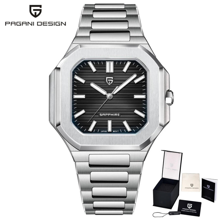 PAGANI DESIGN Fashion Square Business Quartz Men&