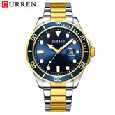 CURREN New Green Water Ghost Series Brand High-end Luxury Watches Automatic Watch Men All Steel Waterproof Quartz Watch Gifts Khamik Shop Online
