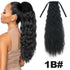 Straight Long Ponytail Extensions 22inch Natural Black Wrap Around Synthetic Hair Piece Pony Tail Hair Hairpieces for Women Girl Khamik Shop Online