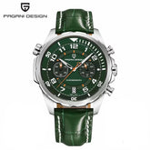 PAGANI DESIGN Classic Leather Men Watch Japan VK64 Movement Quartz Wristwatch Top Brand Sports Waterproof Watches for Men&