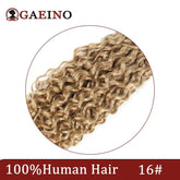 Water Wave Human Hair Weft Extension Dirty Blonde Curly Hair Sew In Weft Hair Extensions Double Weft Remy Hair Wet And Wavy 100G Khamik Shop Online