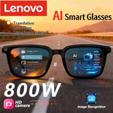 Lenovo AI Smart Glasses 8K HD Photochromic Multifunction Bluetooth Calling Voice Assistant Music Player Translate Camera HOT Khamik Shop Online