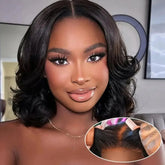 Body Wave Short Bob Wig Human Hair 13X6 Hd Lace Frontal Wig 5X5 Hd Lace Closure Wig Black Pre Plucked Brazilian Glueless Wigs Khamik Shop Online
