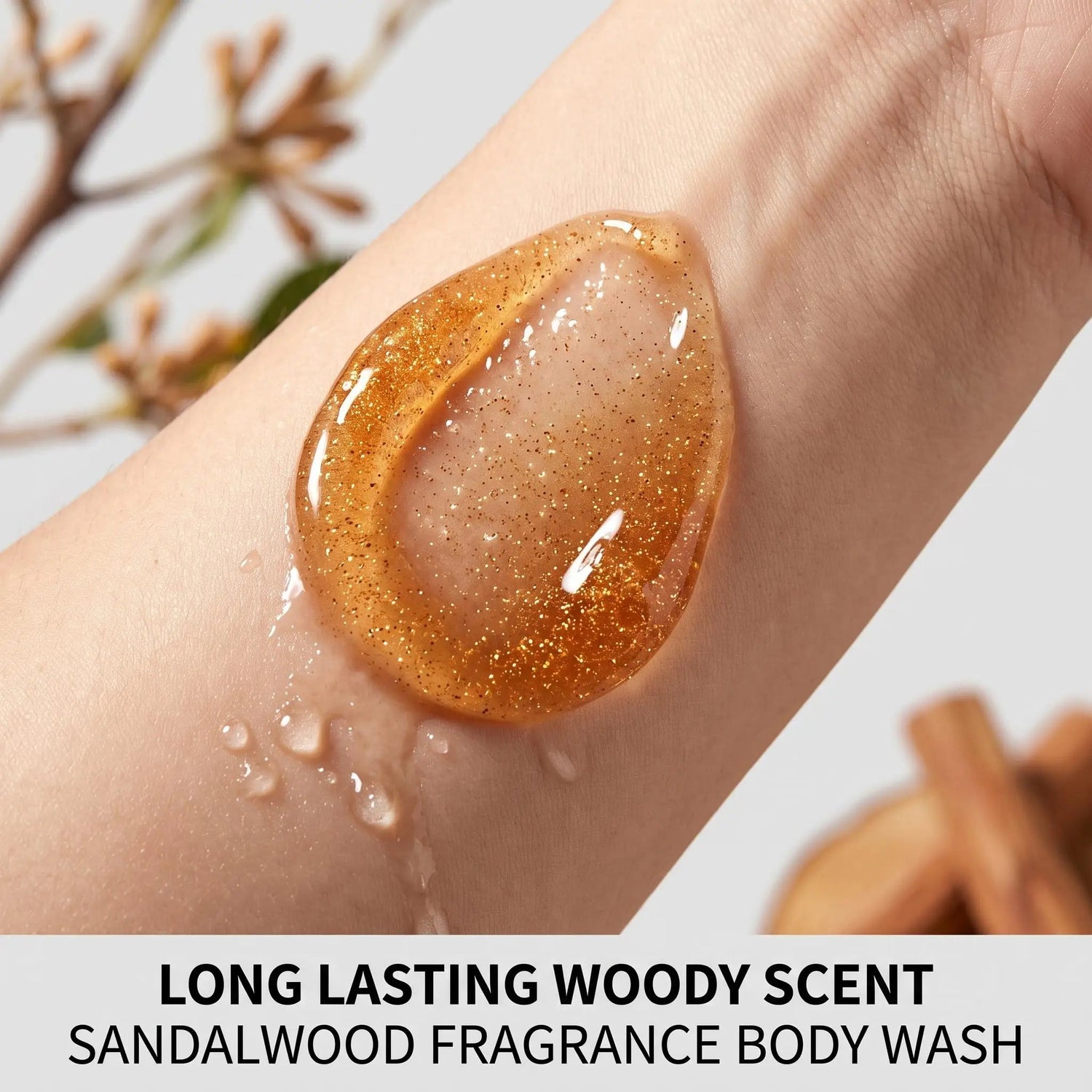 OceAura Sandalwood Body Wash Full Body Refreshing Scent Long Lasting Fragrance Cleanser Soothing Skin Care Non-irritating Odor Control Shower Gel Khamik Shop Online