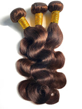 Chocolate Brown Human Hair Bundles Hair Extensions 30 Inch For Woman Body Wave Weave Peruvian Raw Human Hair Bundle 