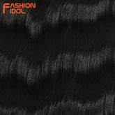 FASHION IDOL Water Wave Hair Bundles Synthetic Hair Extensions Ombre Blonde Hair Weave Bundles 6pcs 20" High Temperature Fiber Khamik Shop Online