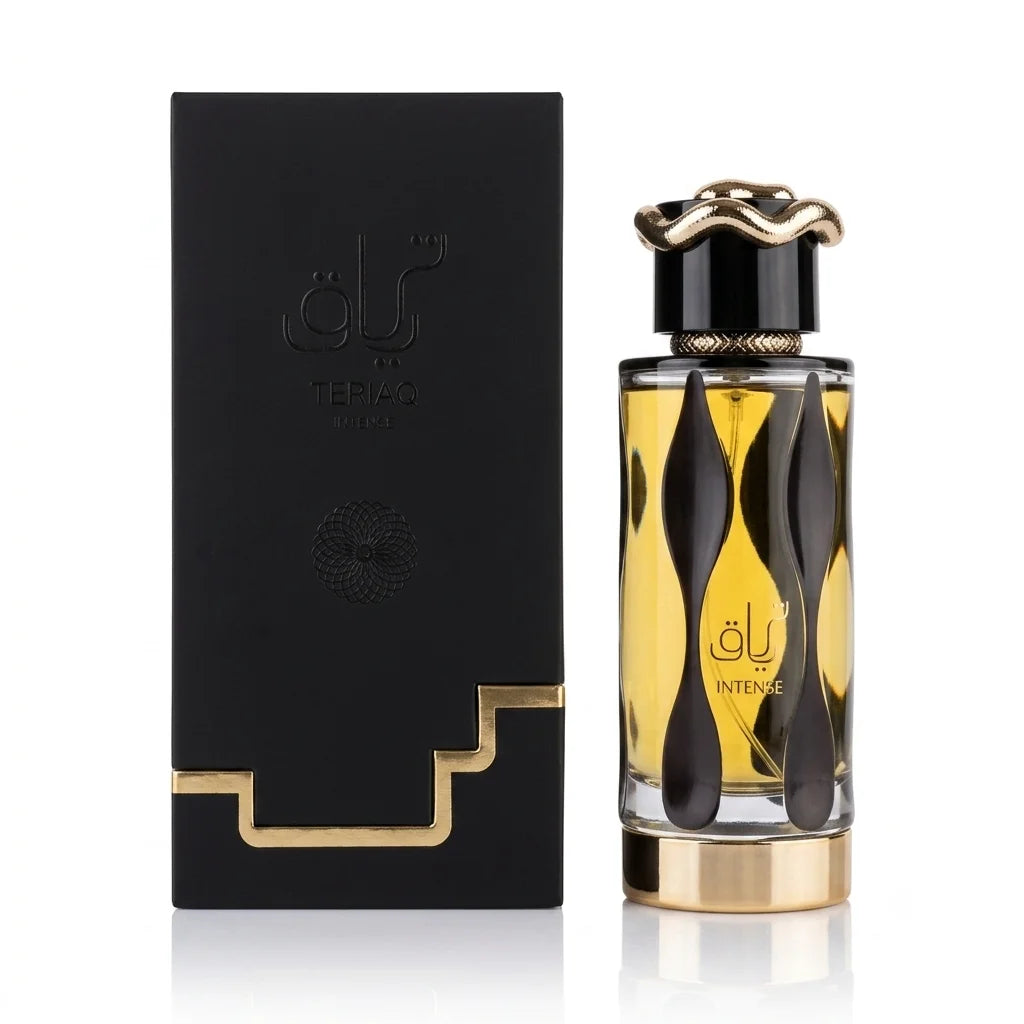 TERIAQ INTENSE Eau De Parfum 100ml - Long Lasting Woody Vanilla Fragrance Unisex - Luxury Arabic Perfume Gift Box Khamik Shop Online