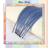 RESIO Color  8D Tip Hair Extensions 100% Real Human Hair Microbeads Extensions Color Purple Blue Pink Gray 18-20inch 0.5g/Strand Khamik Shop Online