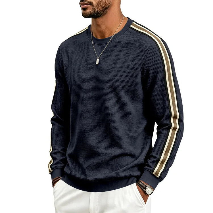 Men Lightweight Pineapple Grid Sweatshirt, Crew Neck Loose Breathable Casual Sport Top For Spring Autumn Amazon EU US Khamik Shop Online