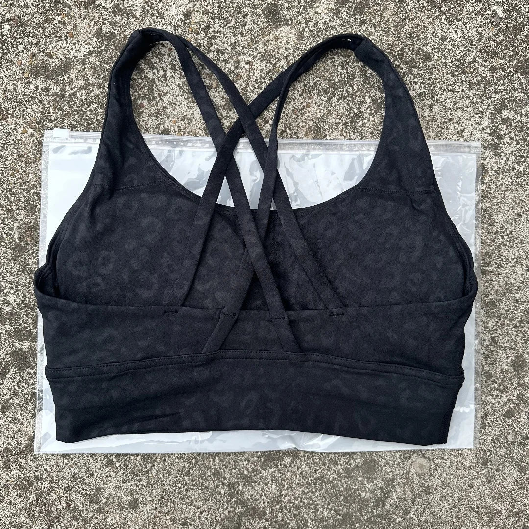 Solid Color Soft Cross Back Women Fitness Bra Tights Yoga Vest High Strength Shockproof Gym Sports Top Push Up With Chest Pad Khamik Shop Online