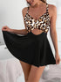 Swimsuit Woman Tankini Cross Front Tankini Top Adjustable Straps V Neckline High Waist Skirt Swim Tankini Set Modest Swimwear Khamik Shop Online