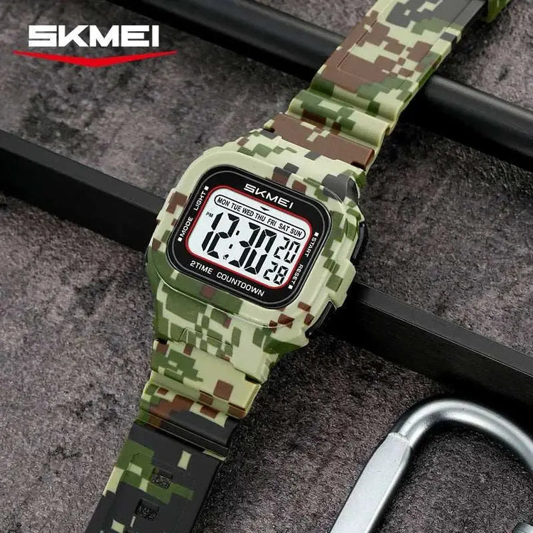 SKMEI 2343 Military Digital Watch Sports Shockproof Waterproof Multi Functional Men&