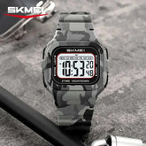 SKMEI 2343 Military Digital Watch Sports Shockproof Waterproof Multi Functional Men&