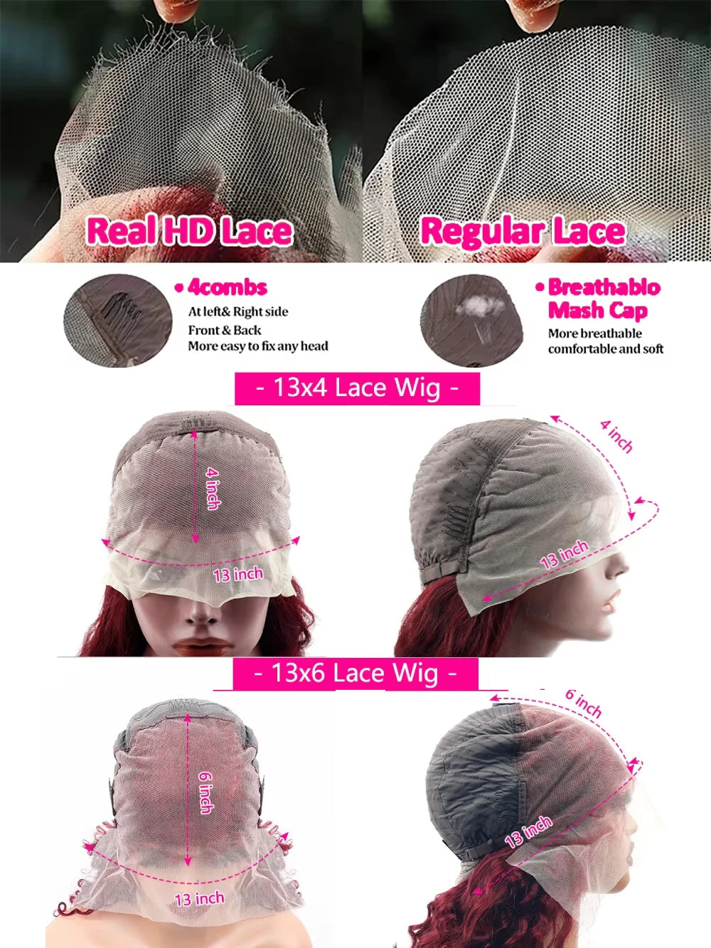 99j Burgundy Lace Front Human Hair Wig Body Wave 13x6 HD Lace Frontal Wigs Red Colored 13x4 Transparent Lace Wig For Women Khamik Shop Online