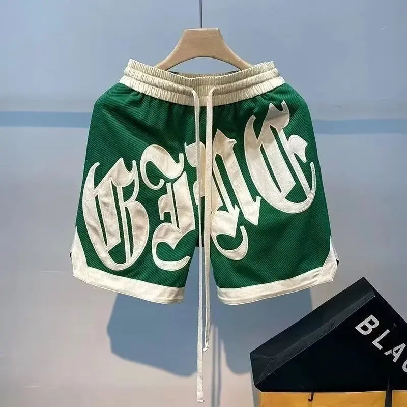 Summer Kid Basketball Shorts American Street Sports Pants Casual Men&