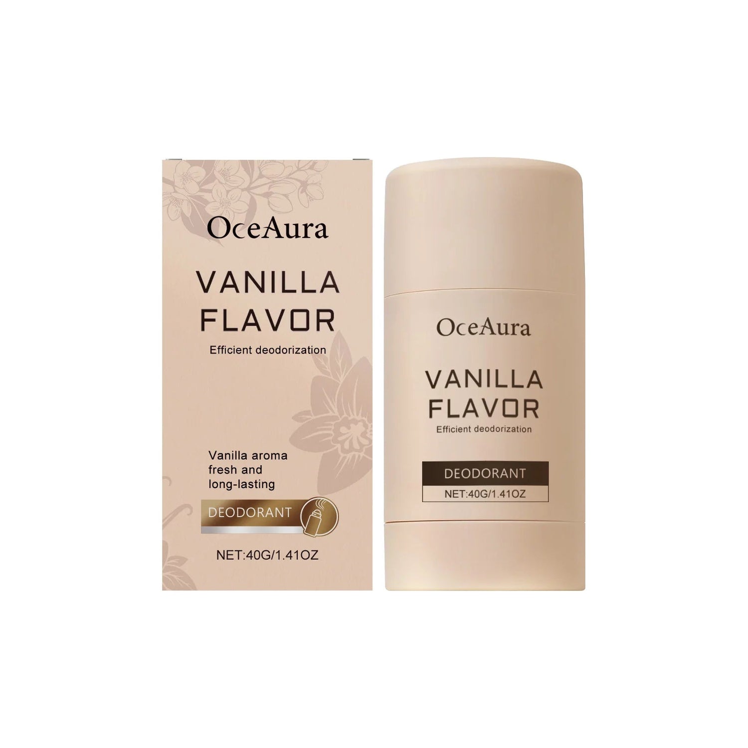 OceAura Natural Vanilla Body Freshener Stick - Floral Scent Underarm Care Refreshing Daily Use Stick Khamik Shop Online