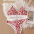 Women Push-Up Bra And Panties Set V-neck Non-wire Bra Low Waist Briefs Female Sexy Lingerie Cotton Leopard Print Underwear Set Khamik Shop Online