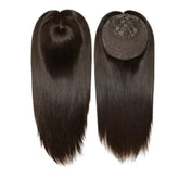 14 Inches Mogolian Cuticle Remy Hair Topper Silky Straight 8x8” Jewish Kosher Human Hairpieces Topper Free Style 120% Density Khamik Shop Online