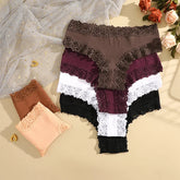 FINETOO 1Pc Sexy Cotton Brazilian Underwear Sexy Lace Panties for Women Female Low Waist Floral Lingerie Briefs Ladies Intimates Khamik Shop Online
