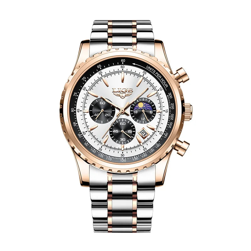 2025  Top Brand Luxury New Men Watch Quartz Man Watches Waterproof Luminous Watch for Men Date Chronograph Sport Wristwatch