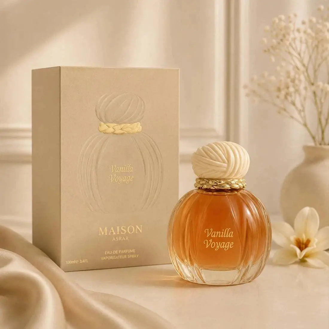 Vanilla Voyage 100ml Oriental Sweet Unisex Perfume Long-Lasting Luxurious Warm Fragrance with Caramel Jasmine Honey Amber Vanilla Musk Essence Khamik Shop Online
