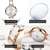 OLEVS 5872 Women Watches Quartz Wristwatch Waterproof Watches For Woman Set Bracelet Watch Original Elegant Casual Fashion Reloj Khamik Shop Online