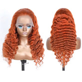 220% Density Ginger Orange Water Wave 