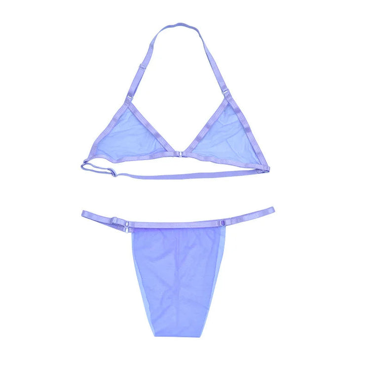 Sexy Women Bra Set Ultra-Thin Invisible Transparent Women&