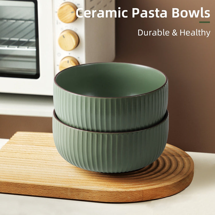 Ceramic Bowls For Kitchen, 46oz Bowl Set Of 4 For Cereal, Salad, Pasta CJDropshipping