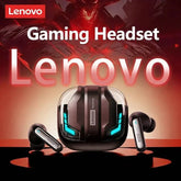 Choice Lenovo Gaming Headset Wireless Bluetooth 6.0 Earphones RGB Low Latency Waterproof Headphones Sports Headset GT103 Khamik Shop Online