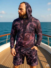 2026 New Camouflage Print Unisex Hooded Two Piece Set Long Sleeve Shirt Shorts Breathable Loose Summer Beach Streetwear Casual W Khamik Shop Online