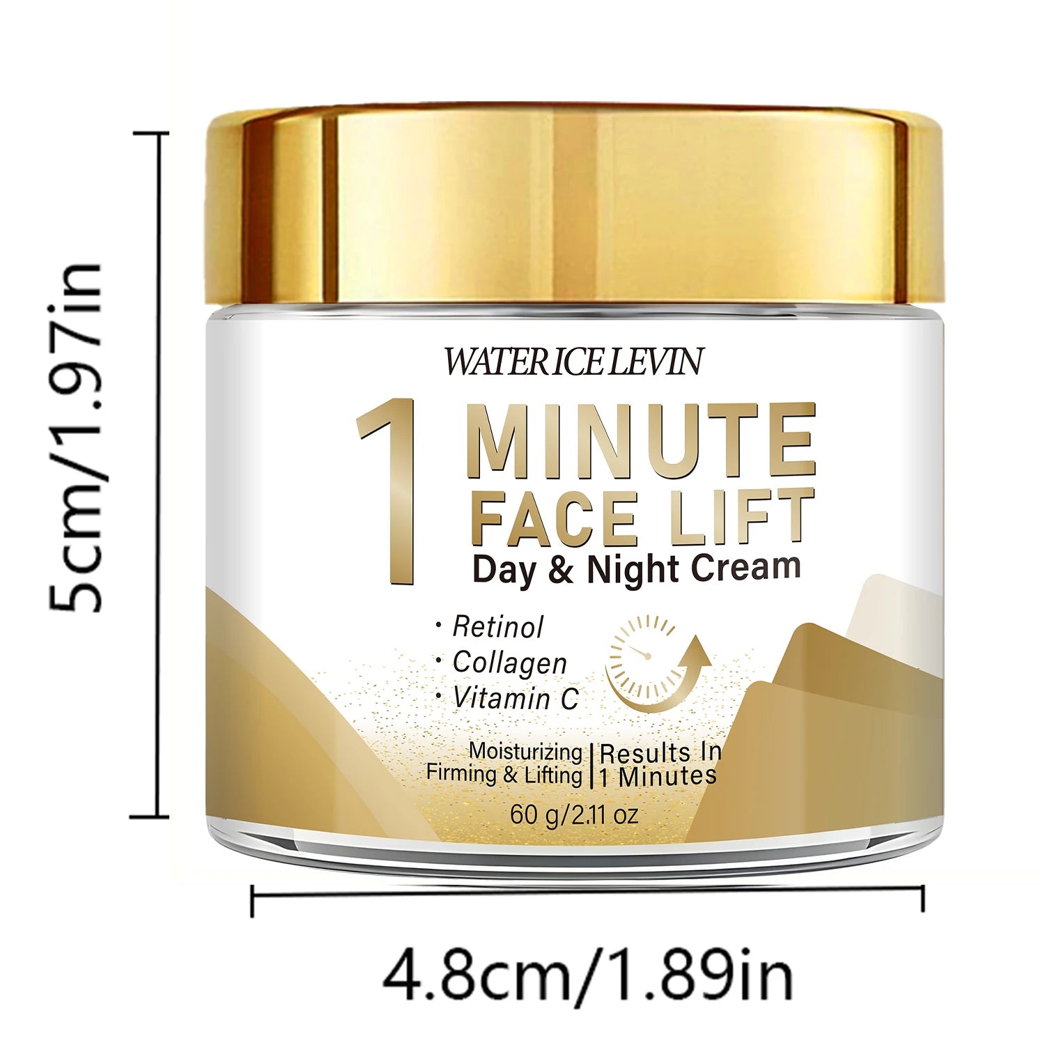 Minute Face Lift Day Night Cream Retinol Collagen Vitamin C. Moisturizing, Firming, Lifting. Results 1 Minute. 60g. Khamik Shop Online
