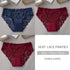 3PCS/Set Luxury Floral Embroidery Lace Panties Women Briefs Sexy Hollow Lingerie Female Underwear Ladies Breathable Underpants Khamik Shop Online