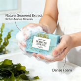 Seaweed Scrub Soap for Face And Body - Deep Cleansing Oil Control with Retinol Collagen VC Essence - Brighten Skin 100g Khamik Shop Online