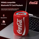 New Coke-Cola Collaboration Bluetooth Audio Bluetooth 5.4 RGB Lighting Voice Activation Card Slot Portable Bluetooth Speaker Khamik Shop Online