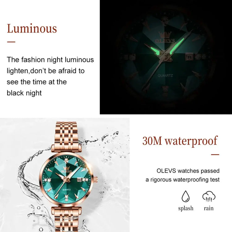 OLEVS brand watch fashion hot selling waterproof women&