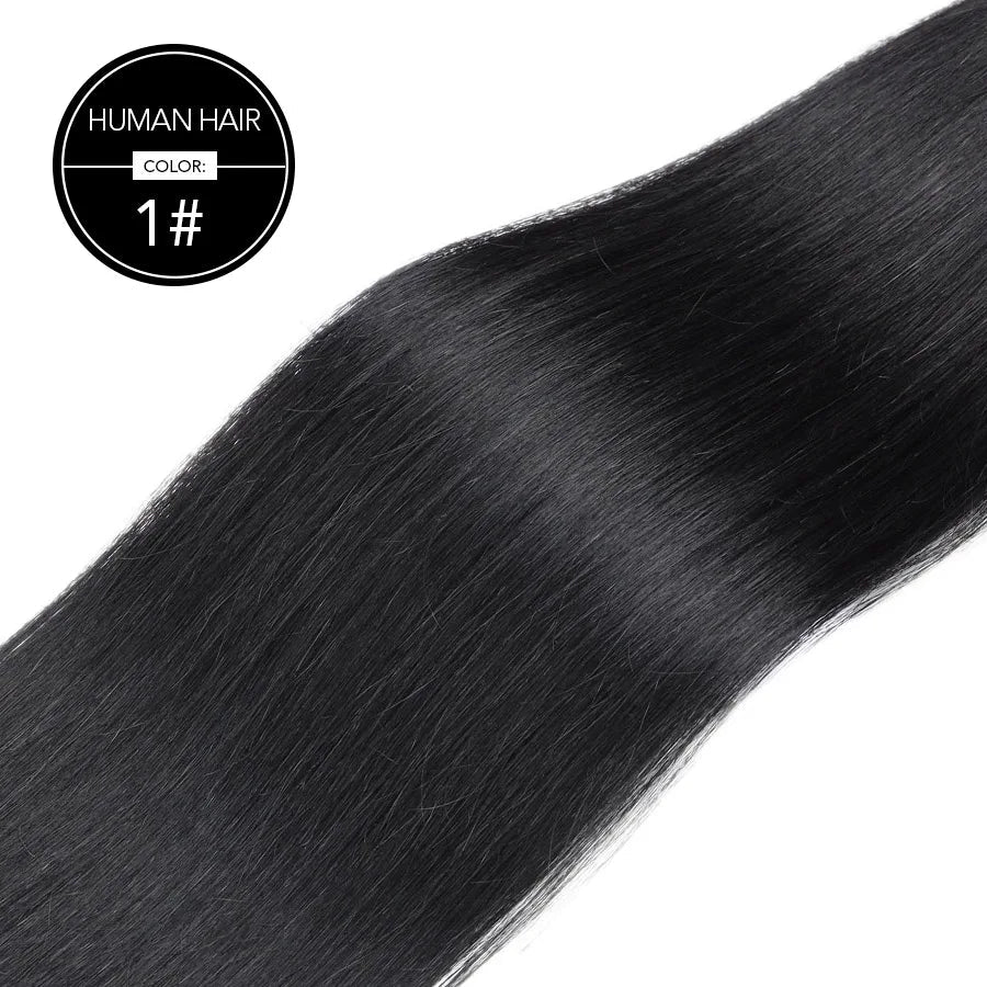 BHF Tape In Hair Extensions Human Hair 20pcs/Pack European Remy Straight Invisible Tape Ins Adhensive 100% Human Hair For Salon Khamik Shop Online
