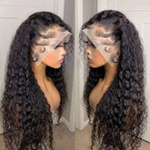 Preplucked Glueless Long 26“ Natural Black Kinky Curly 180%Density 13x4 Lace Front Wig For Women Heat Resistant BabyHair Daily Khamik Shop Online
