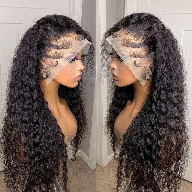 Preplucked Glueless Long 26“ Natural Black Kinky Curly 180%Density 13x4 Lace Front Wig For Women Heat Resistant BabyHair Daily Khamik Shop Online