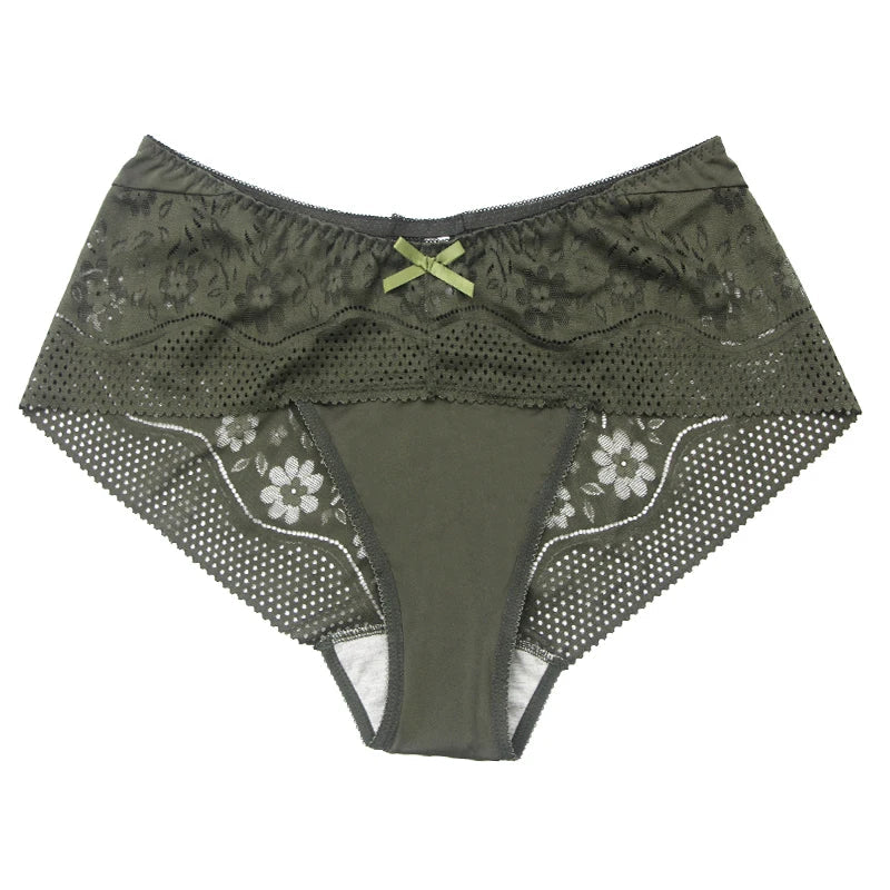 DaiNaFang New Plus Size Underwear Women Sexy Transparent Lace Modal Cotton Panties High Waist Large Lingerie Khamik Shop Online