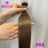 Nano Ring Hair Extensions Human Hair 100 Strands Remy European Straight Hair Natural Blonde Invisible Reusable Khamik Shop Online