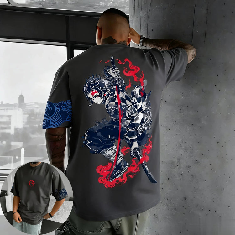 Demon Slayer Anime Graphic T Shirt Man Women Short Sleeve Tee Cotton Streetwear Casual Tops Summer Oversized Fashion Y2k Unisex Khamik Shop Online