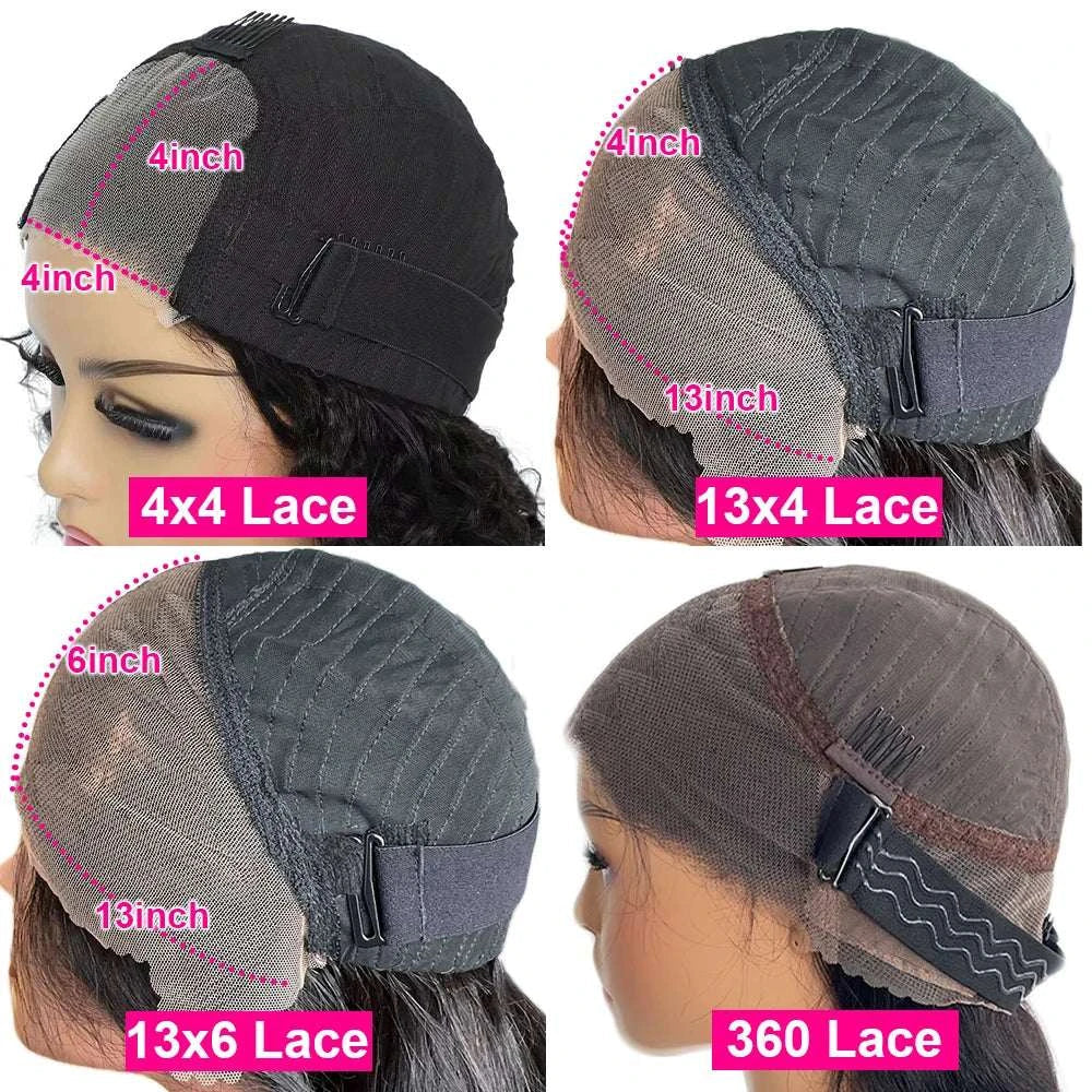 7x7 HD Lace Frontal Water Wave Curly Human Hair Wigs Pre Plucked Natural Hairline Ready to Wear Natural Soft For Women Daily Use Khamik Shop Online