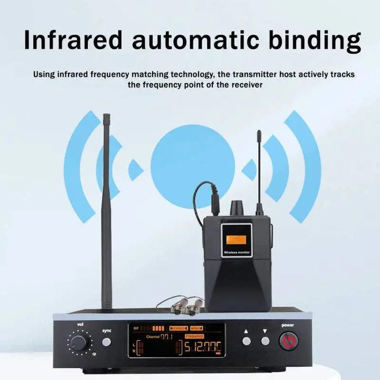 Professional Grade Stage Wireless In Ear Monitoring System With UHF mono mono Frequency,For Stage/Band/Drummer/Small Concert ﻿ Khamik Shop Online