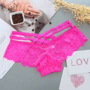 Lace Panties Women'S Briefs Transparent Underwear Sexy Soft Solid Panty Female Low Waist Hollow Out Lingerie