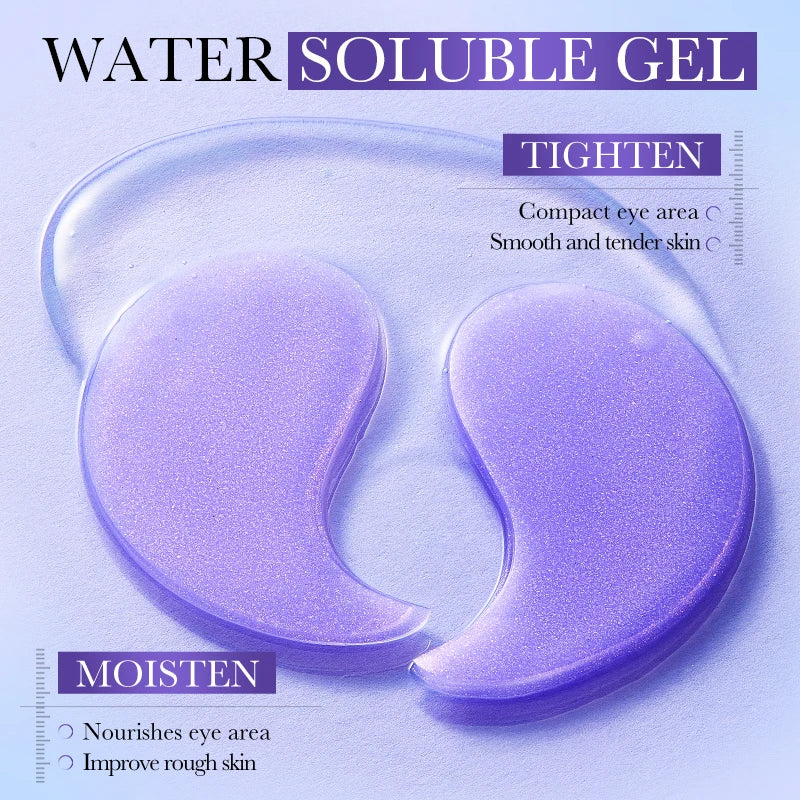 80Pcs BIOAQUA Retinol Crystal Collagen Eye Mask anti Dark Circles Anti-Wrinkles Moisturizing Anti-Aging Eye Patches Skin Care