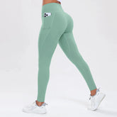 Women Yoga Pants with Pockets Butt Lifting Tummy Control Sports Leggings High Waist Fitness Tights Gym Clothing Sportswer Khamik Shop Online