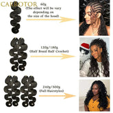 Pre Separated Crochet Hair Body Wave Crochet Human Hair for Black Women Extensions Human Hair Water Wave Bundles Knotless Hair Khamik Shop Online
