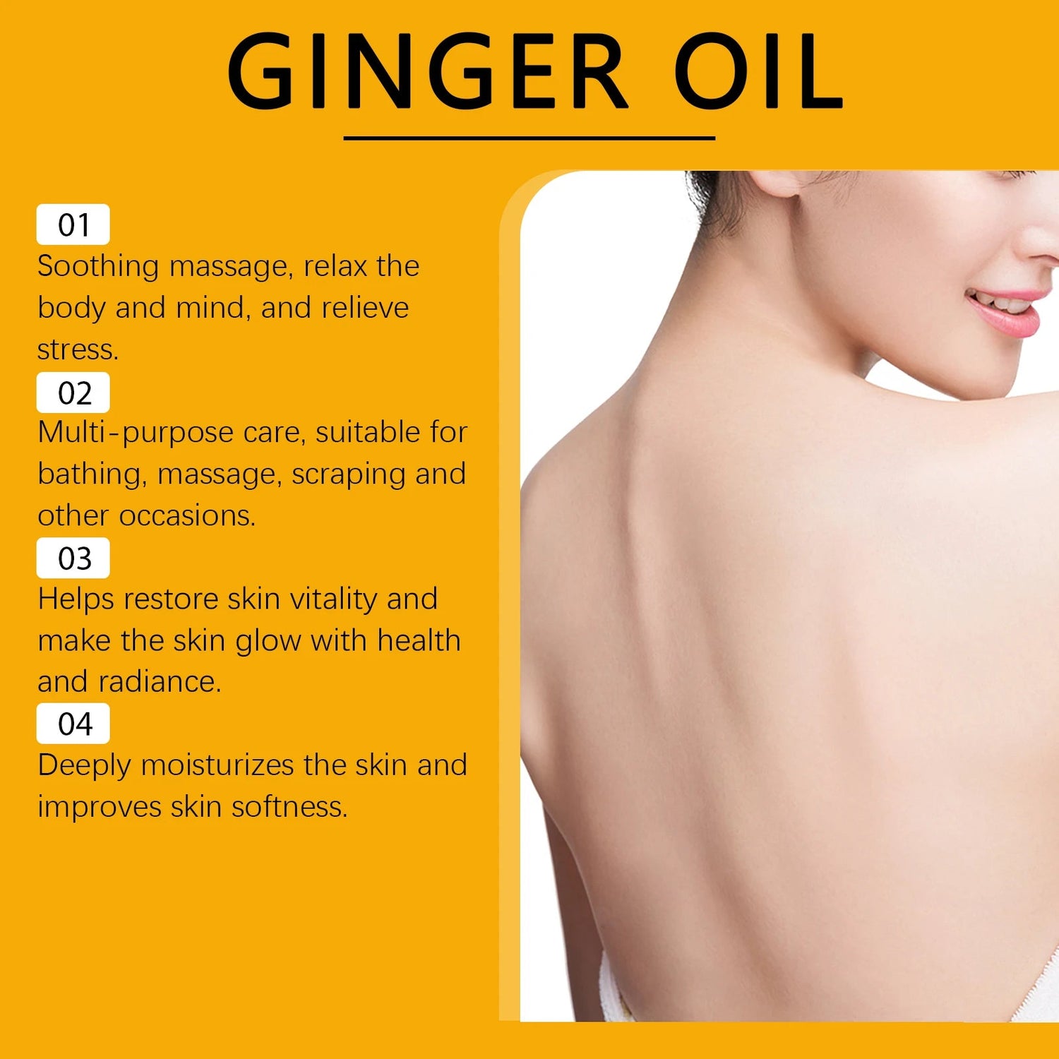 Ginger Essential Oil For Relaxing Body Massage Oil ﻿Relieve Muscle Fatigue Improve Rough Repair Damaged Skin Hydrating Essence Khamik Shop Online